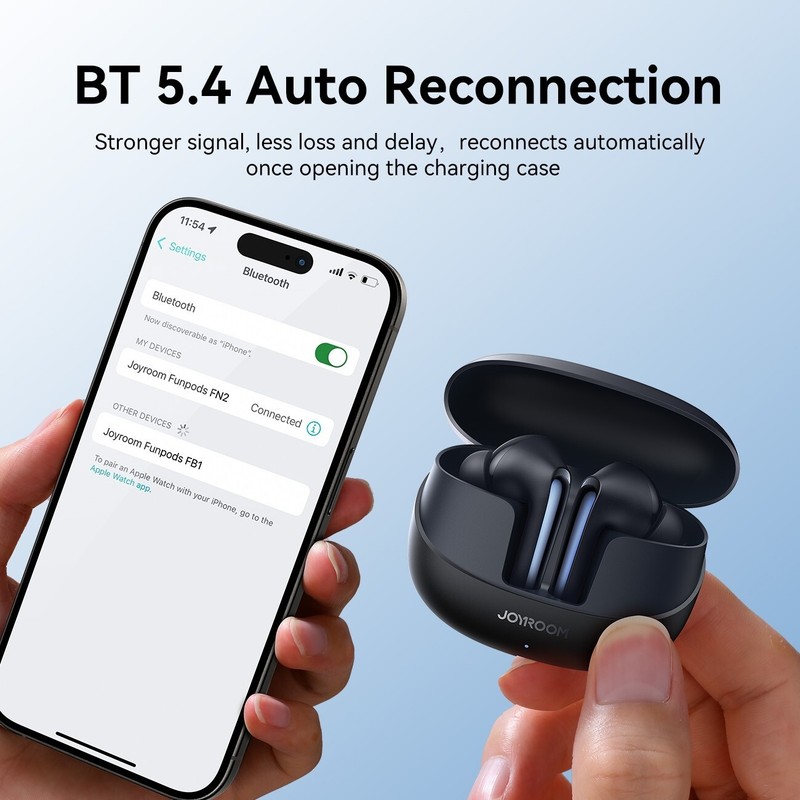 Auriculares inalámbricos Bluetooth de la serie Funpods de JOYROOM JR-FN2 (negro) gallery