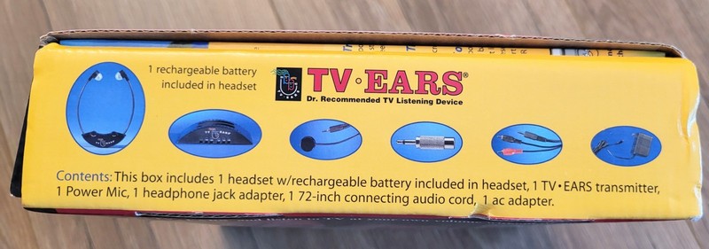 TV Ears Wireless 95KHz Infrared Headset Tv Listening System 📌 gallery