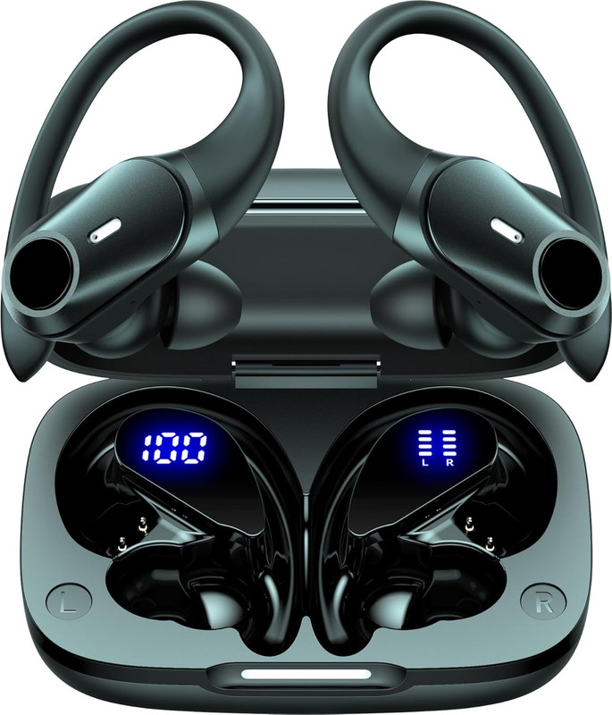 Active Noise Cancelling Ear Buds Wireless Earbuds 80H Playtime Bluetooth Headpho