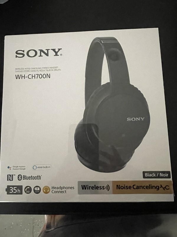 Sony WH-CH700N Wireless Over-Ear Headphones – Black