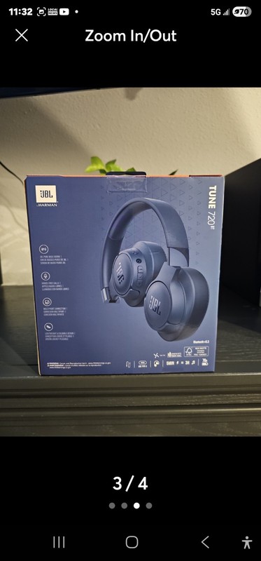 JBL Tune 720BT Wireless Over-Ear Headphones Pure Bass Bluetooth -BLUE gallery