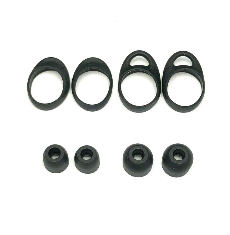OEM Samsung Gear IconX 2018 SM-R140 Ear Tip Wing Rubber 2 Pack GH98-43282A Black
