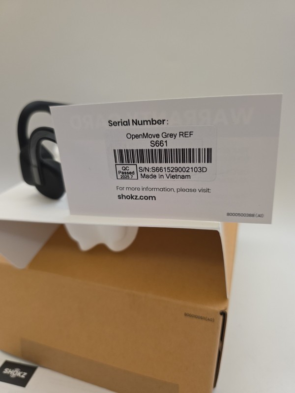 Shokz Open Move Bone Conduction Open Ear Sport Headphones Gray Open Box gallery