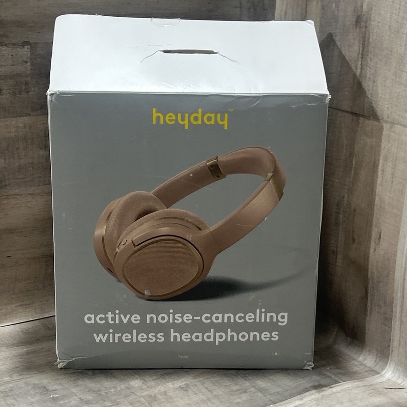 Heyday Active Noise Cancelling Wireless Headphones Peach