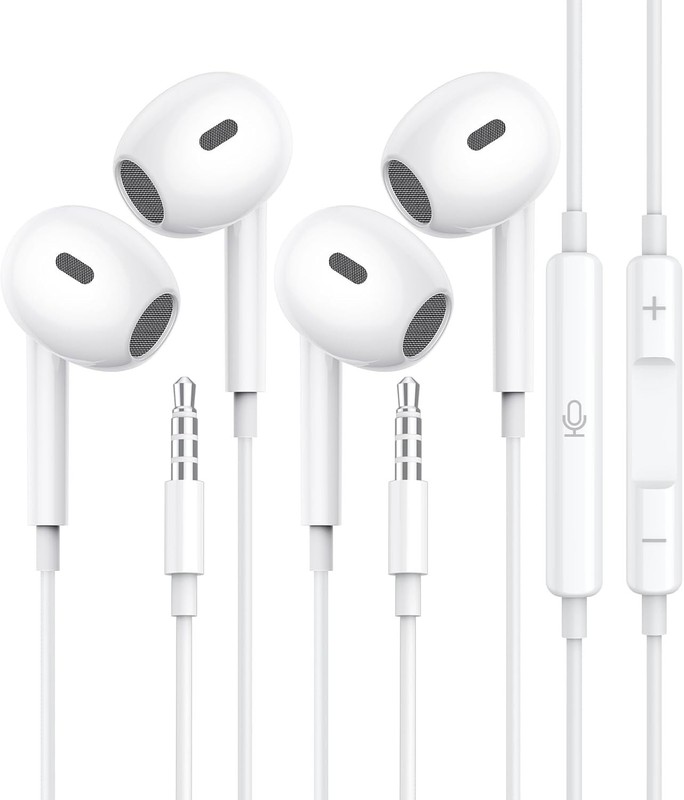 HiFi Stereo Wired Earbuds with Clear Mic & Remote for Seamless Calls - 2 Pack gallery