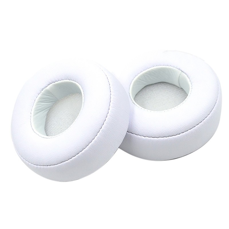2Pcs White Ear Pads Cushion Cover For Beats Mixr Headphones Replace Parts gallery
