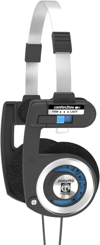 Porta Pro Classic On-Ear Headphones, Retro Style, 3.5Mm Wired Plug, Durable, Bla gallery