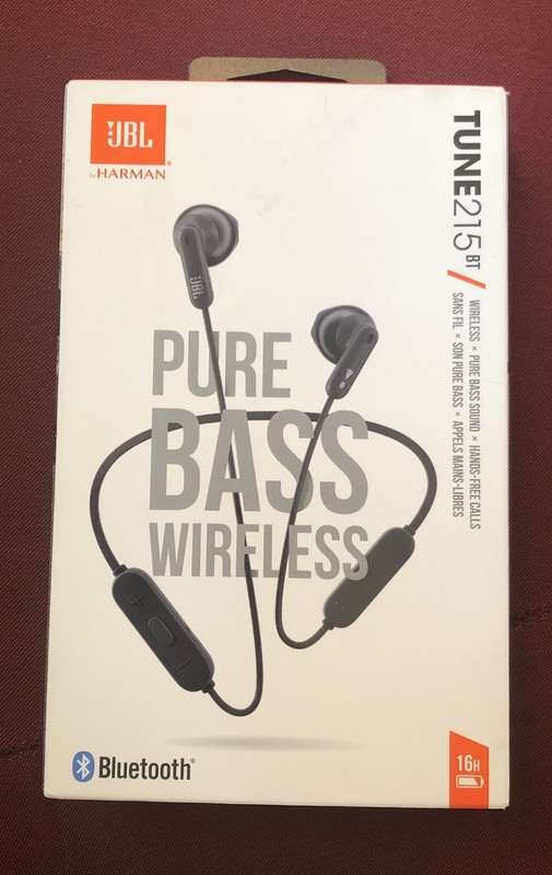 JBL Pure Bass Wireless Tune 215 Bluetooth Ear Headphones – Black
