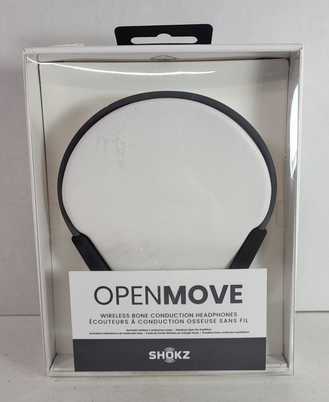 Shokz OpenMove Bone Conduction Wireless Headphones Open Ear Grey New Open Box