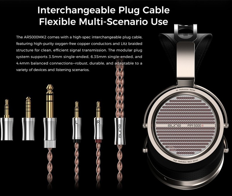 Aune AR5000 MK2 Full-Size Open-Back Headphones with MLD Driver Dynamic Driver gallery
