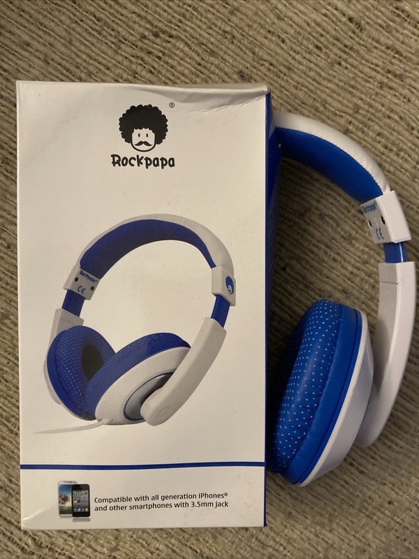Rockpapa On Ear Stereo Headphones Earphones for Adults Kids Childs Teens