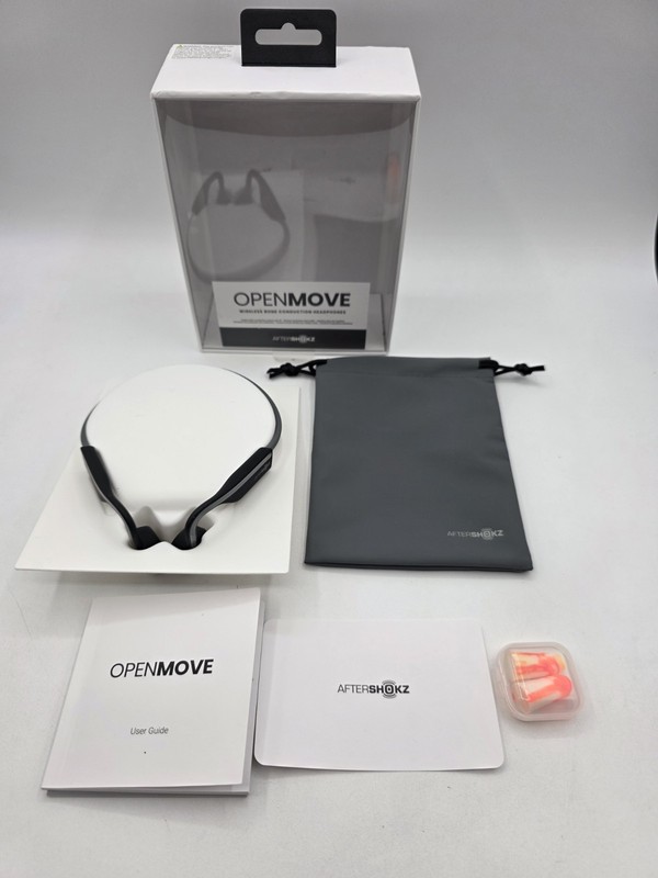 AfterShokz OpenMove AS660 Open Ear Bone Conduction Wireless Headphones – Black