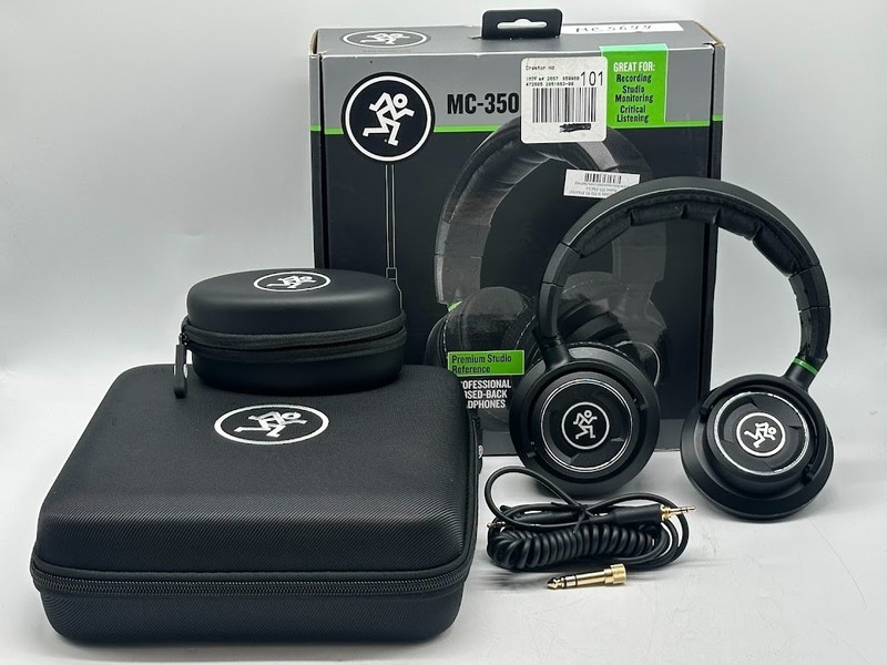 Mackie MC-350 Closed-Back Wired Headphones – Black