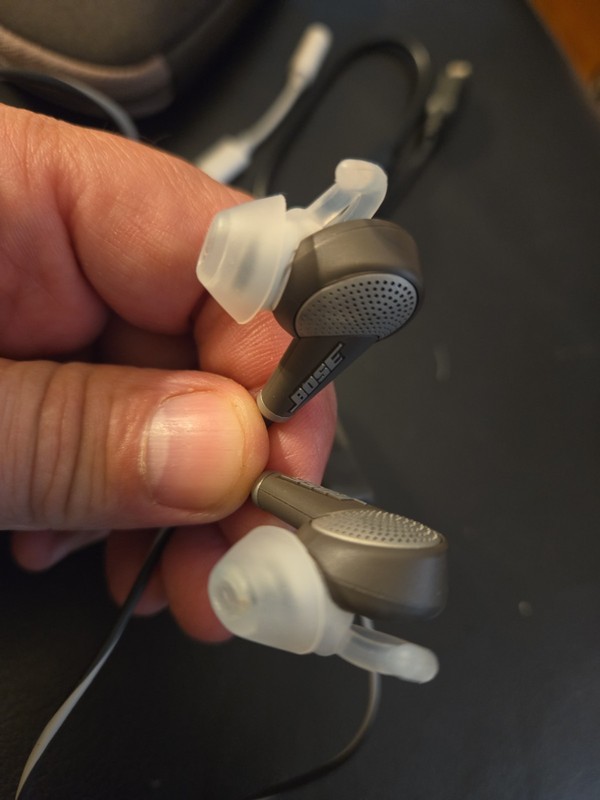 Bose QuietComfort 20 Noise Cancelling Wired Headphones Bose QC20 Gray *Tested* gallery