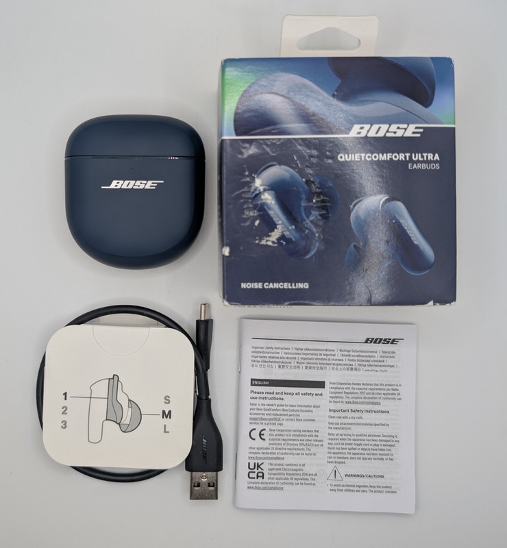 NEW – Bose QC Ultra Earbuds Bluetooth Noise Cancelling, Lunar Blue. ~1AE~