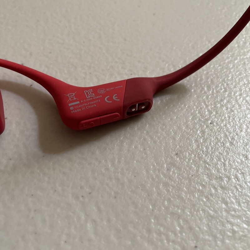 AfterShokz Aeropex Bone Conduction Wireless Headphones - Red gallery