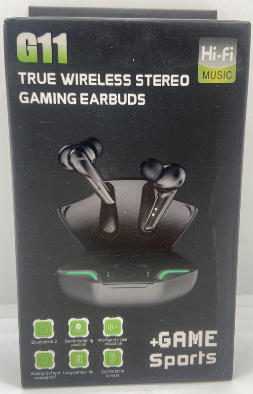 Wireless Gaming Earbuds w/ mic G11 BT 5.2