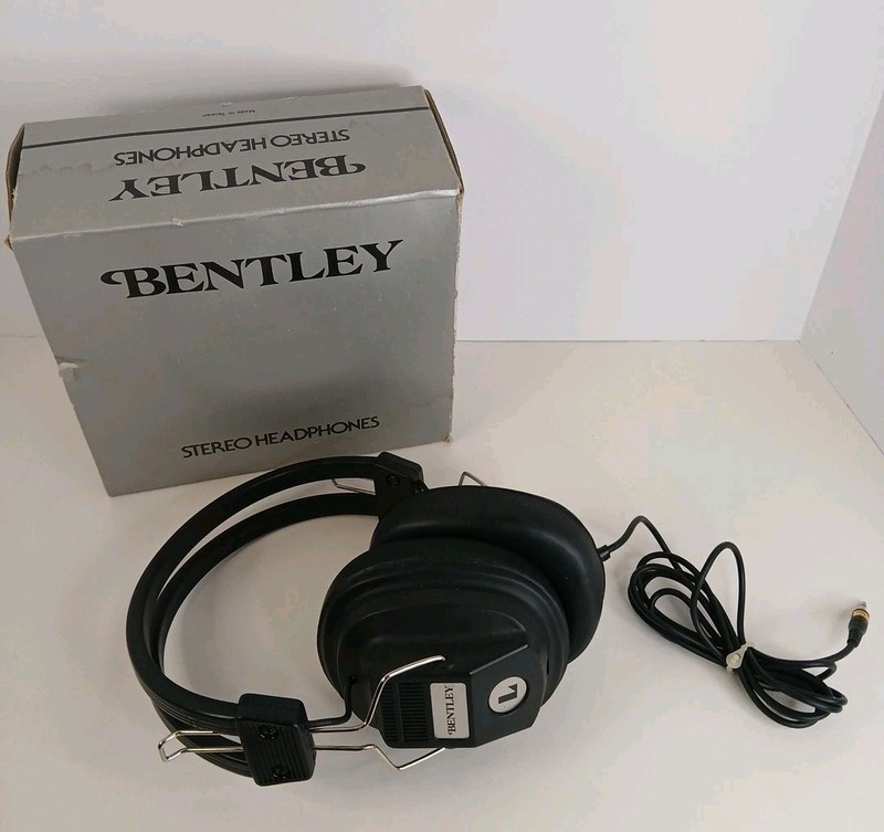 Vintage Bentley Stereo Cushion Headphones Over The Ear Taiwan New Open Box