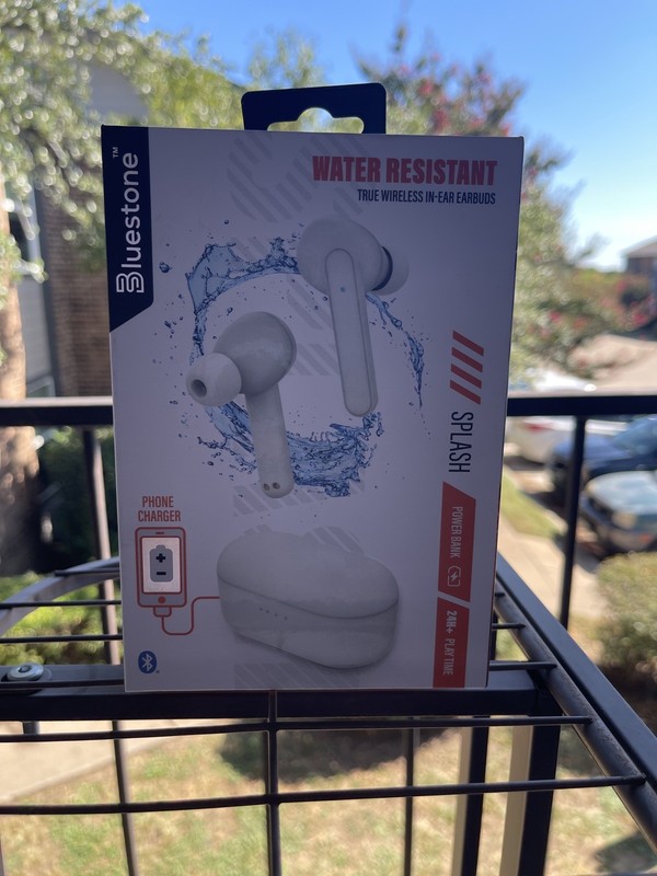 Bluestone Water Resistant Wireless Earbuds White
