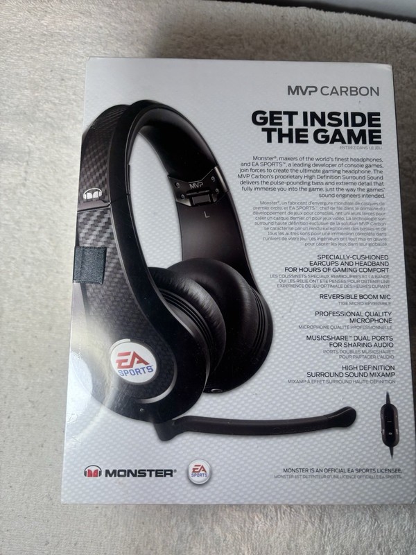 MVP MONSTER CARBON ULTRA HIGH DEFINITION GAMING HEAD SET, NEW gallery