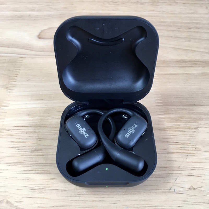Shokz OpenFit Open-Ear True Wireless Earbuds – Black