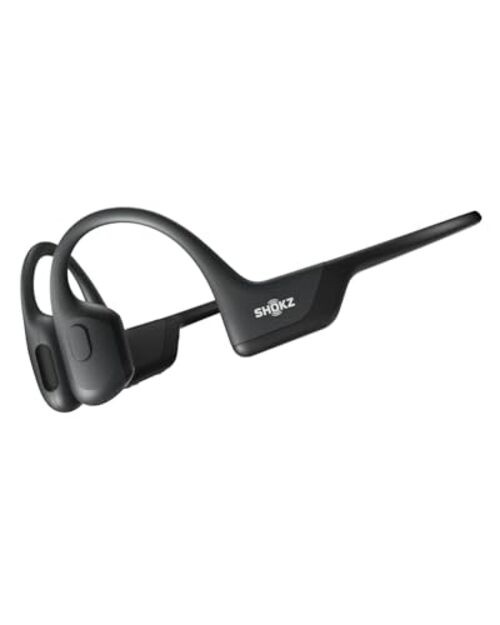 OpenRun Pro-Bone Conduction Headphones, Open-Ear Standard Black Modern