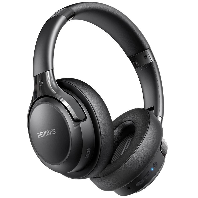 Wireless Bluetooth Headphones with 65H Playtime, 6 EQ Modes, HiFi Sound