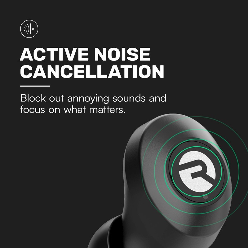 Everyday Classic Bluetooth Wireless Earbuds + Microphone with Active Noise Ca... gallery