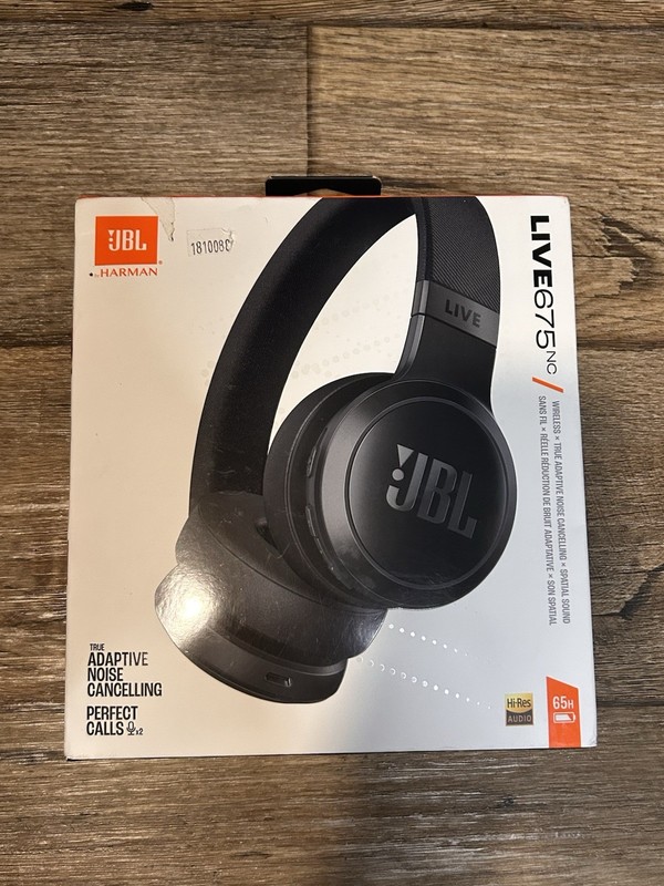 New JBL Live 675NC Adaptive Noise Cancelling Wireless Bluetooth Headphones