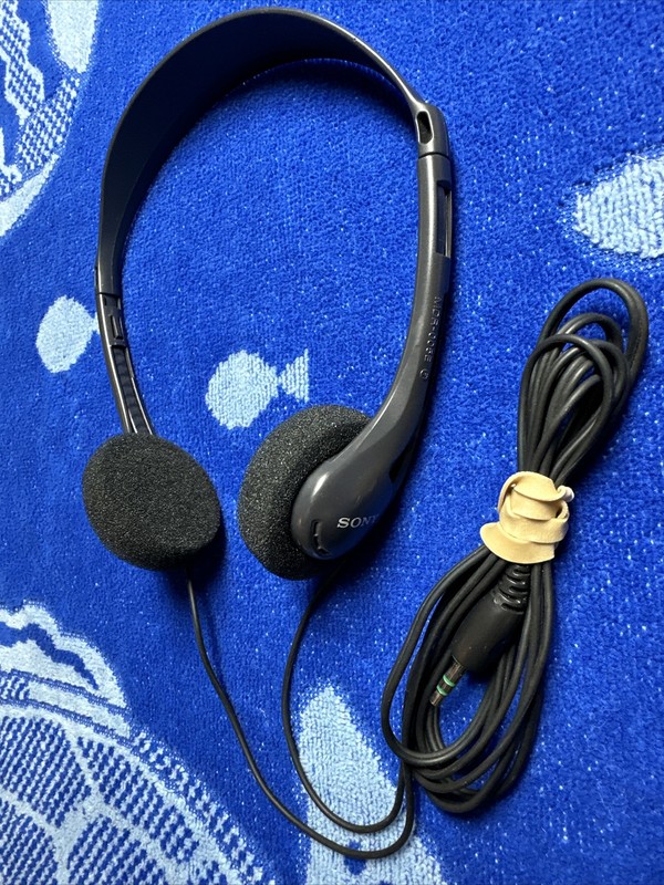 Vintage Sony Walkman MDR-005E Adjustable Headband Stereo Headphones SHIPS FREE