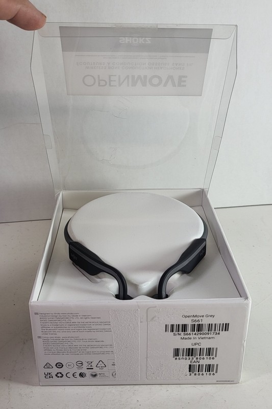 Shokz OpenMove Bone Conduction Wireless Headphones Open Ear Grey New Open Box gallery