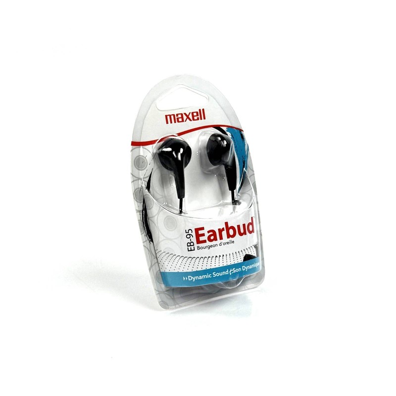 Lot of 10 Maxell EB95 Lightweight Stereo Dynamic Sound Earbuds Headphone 190560 gallery