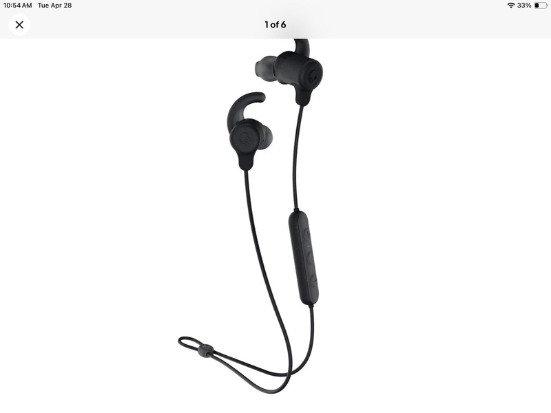Skullcandy Jib+ Wireless Active Sport Earbuds Bluetooth Microphone IPX4 Black gallery