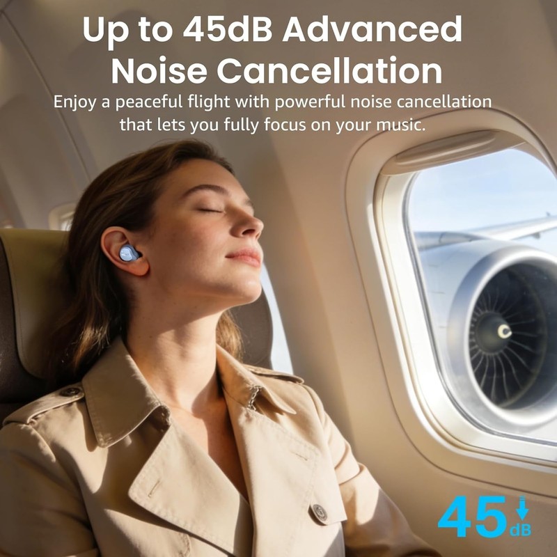 NC9 Wireless Earbuds: Hybrid Active Noise Cancelling & 60H Playtime, gallery