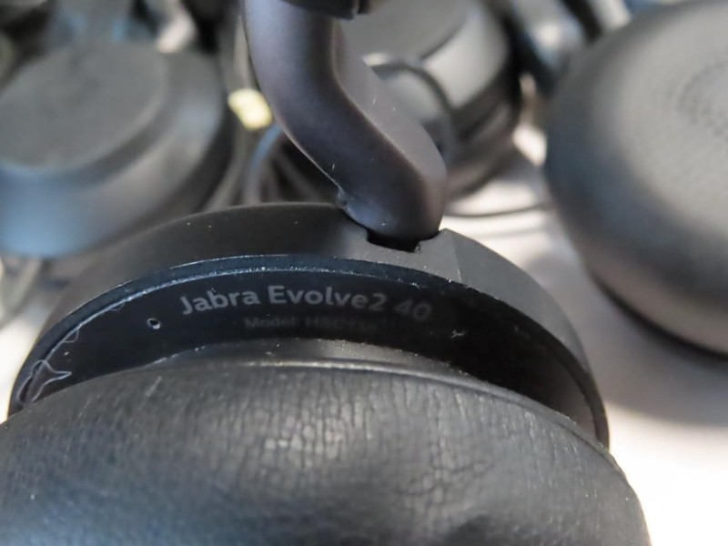 LOT OF 11X JABRA EVOLVE2 40 W37L BLACK HEADSET MICROPHONE HEADPHONES gallery