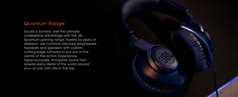 JBL Quantum 100 Wired Over-Ear Gaming Headset (PC/Mobile/PS4/PS5/Switch/XBOX) gallery