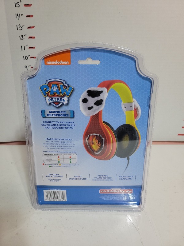 Paw Patrol Marshall Kid Friendly Headphones With Ears Stereo Nickelodeon New gallery