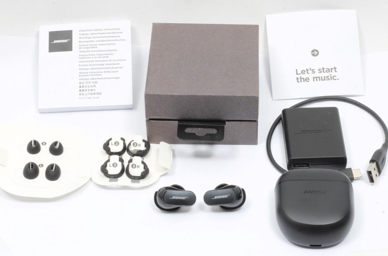 Bose QuietComfort Earbuds QC II Black Open Box Unused Complete + All Accessories