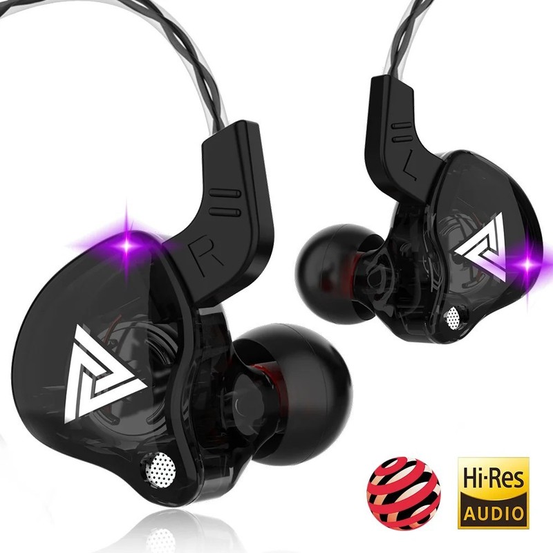 QKZ AK6 3.5mm Wired Earphones – HiFi Sound, Gaming Headset,Bass Earbuds