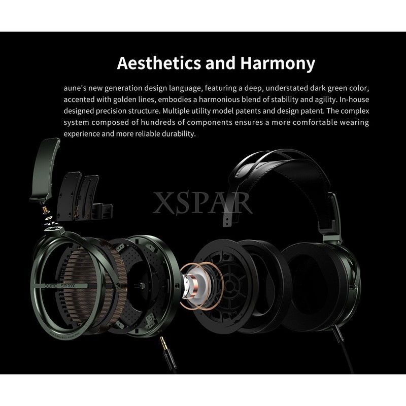 Aune SR7000 Butterfly Wired Headphones over Ear Designed with High Sound Quality gallery