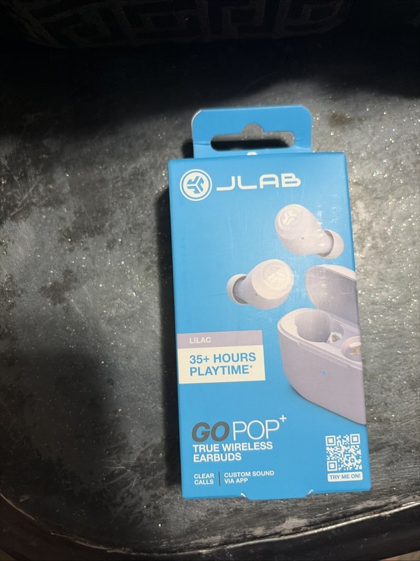JLAB Go Pop Plus Wireless Earbuds – Lilac￼