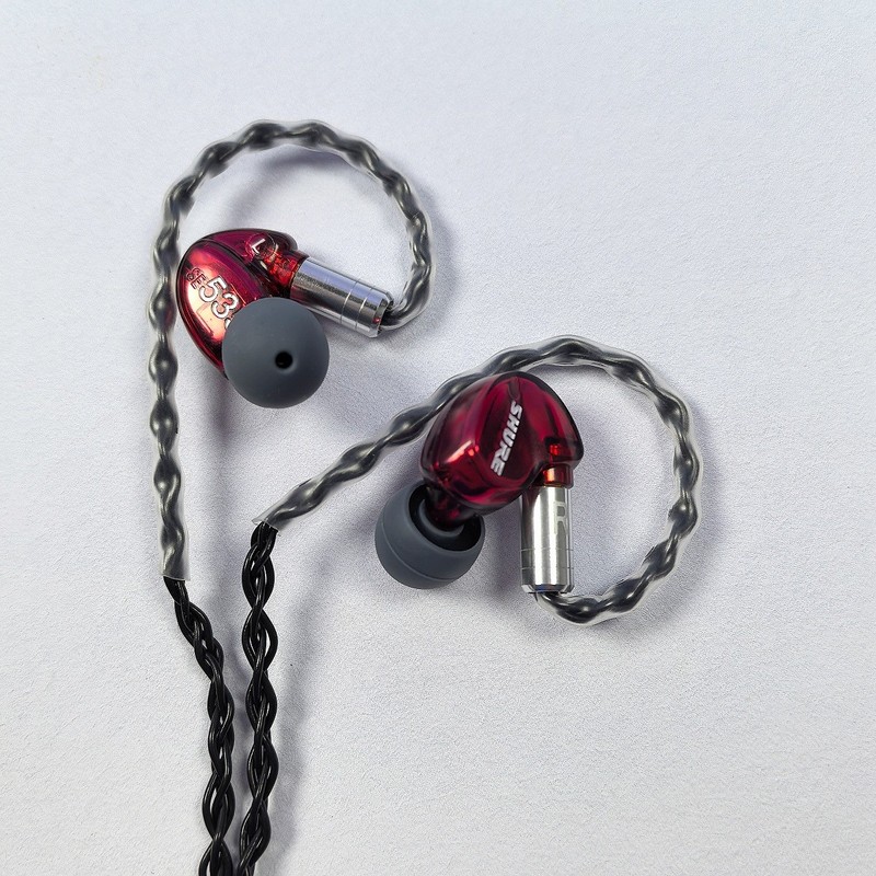 Shure SE535 Wired In-Ear Earphones Sound Isolating 3.5mm Cable Headphones Red gallery