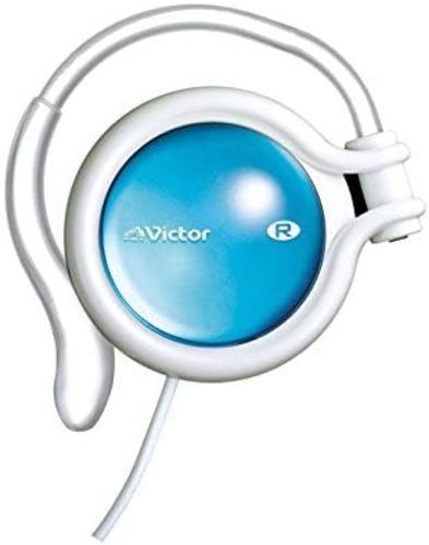 JVC HP-AL102 Clip-on Stereo Headphones White Lapis Blue Stylish Ear-hook 3.5mm gallery