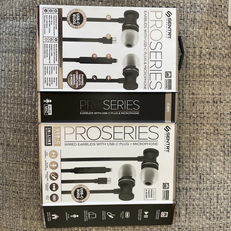 Sentry Pro Series Earbuds with USB-C Plug and Microphone (IC885) gallery