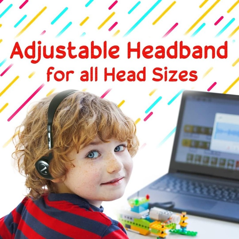 190319 Stereo Headphones - 3.5mm Cord with 6-Foot Length - Soft Padded Ear Cu... gallery