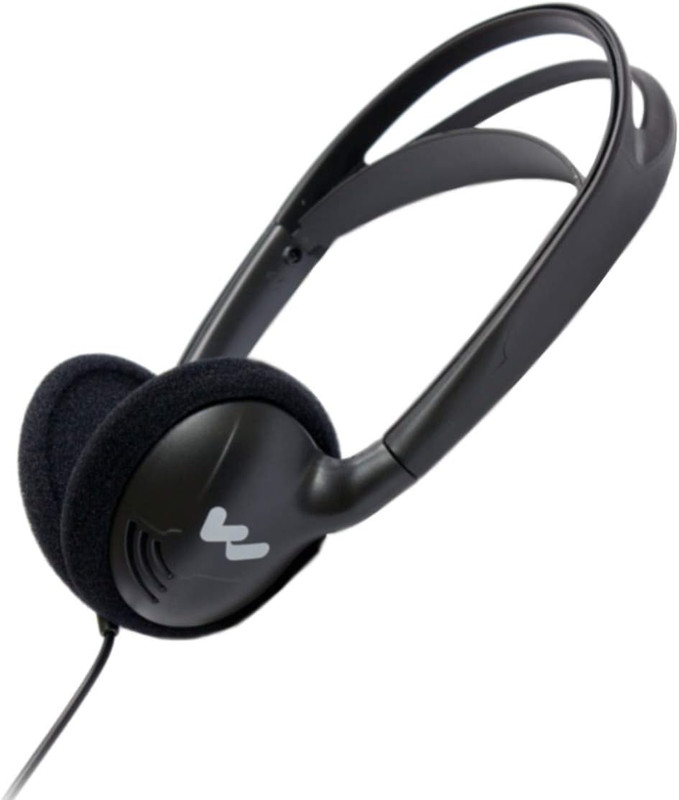 HED 027 Heavy-Duty Folding Mono Headphones, Adult Size, 100Mw Max Power Input, 3