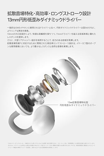 Moondrop Pill Open-Ear Wireless Earphones Ear Cuffs Bluetooth Red White gallery