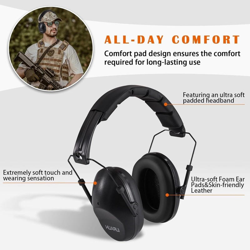 Certified Hearing Protection Earmuffs - Adult & Child Noise Cancelling Design gallery