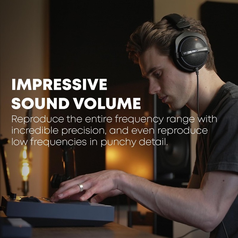 DT 770 PRO, 250 Ohm, Closed Back, Over Ear, Wired Professional Studio Headpho... gallery