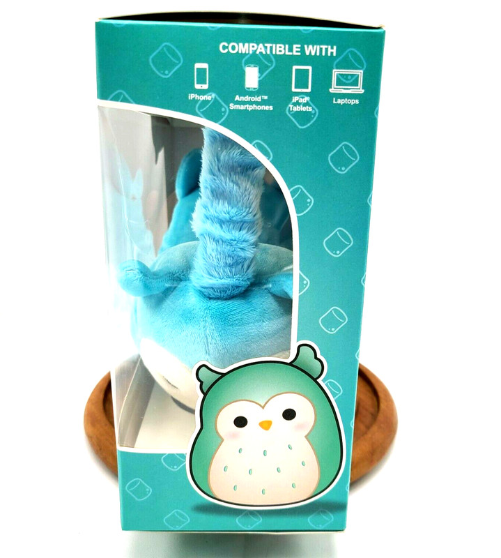 Squishmallows Plush Headphones Winston Owl Teal Blue KellyToy new original gallery